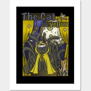The king in yellow cat version Posters and Art